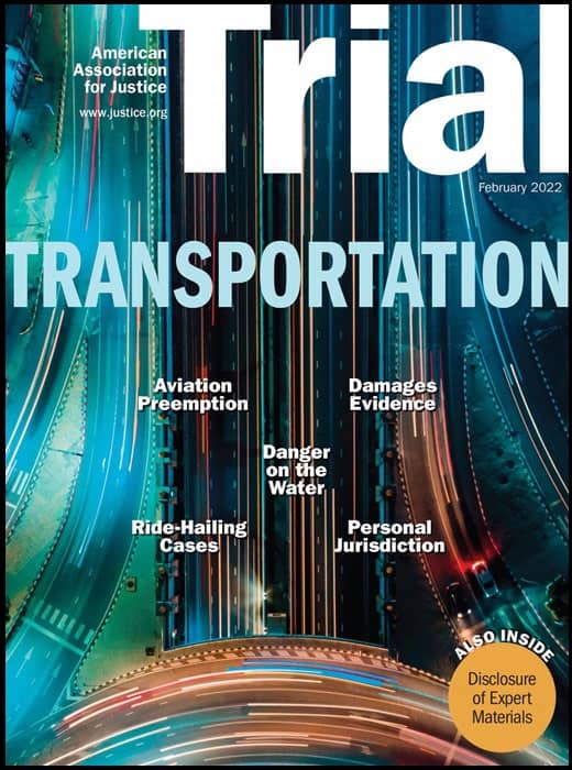 Trial Transportation Front Page